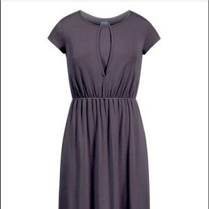 MILK nursing professional Aline gray pumping  dress